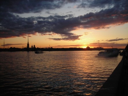 Sonnenaufgang in St.Petersburg